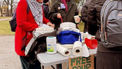 صورة بالصور| المجتمع الأسيوي يشارك في مظاهرة تضامنية مع فلسطين