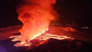 صورة للمرة الثالثة.. ثوران بركاني في جنوب غرب أيسلندا