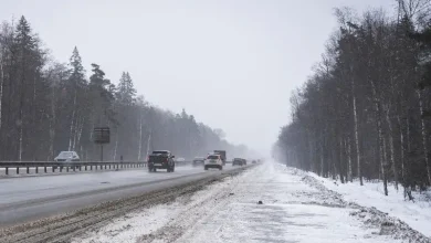 صورة تصادم حوالي 20 مركبة تشل حركة المرور غرب كالجاري