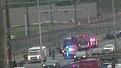 صورة حادث اصطدام يغلق الممرات على QEW في ميسيسوجا