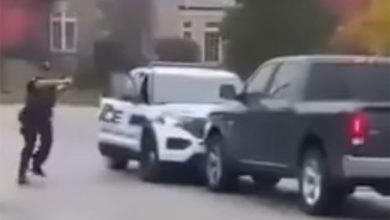 صورة بالفيديو| محاولة سرقة خزنة والهرب من الشرطة في برامبتون