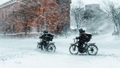 صورة استمرار تساقط ثلوج كثيف في حنوب أونتاريو