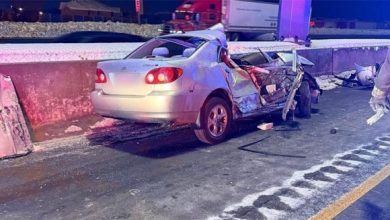 صورة إصابة شخصان بعد حادث “خطير” على الطريق السريع 401